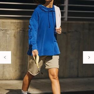 Fp Movement By Free People Hot Shot Hooded Layer In Pavillion/ Royal Blue